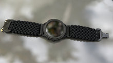 Load image into Gallery viewer, Quick Release Paracord Watchband, personalized to replace bands for Garmin 20mm, 22mm and 26mm|Black.