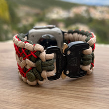 Lade das Bild in den Galerie-Viewer, Paracord Watch Band compatible with Apple Watch Series 1, 2, 3, 4, 5, 6, 7, 8, 9, 10, Ultra, Ultra 2 & SE (watch not included)
