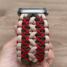 Lade das Bild in den Galerie-Viewer, Paracord Watch Band compatible with Apple Watch Series 1, 2, 3, 4, 5, 6, 7, 8, 9, 10, Ultra, Ultra 2 & SE (watch not included)