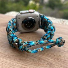 Lade das Bild in den Galerie-Viewer, Paracord Watch Band compatible with Apple Watch Series 1, 2, 3, 4, 5, 6, 7, 8, 9, Ultra, Ultra 2 & SE (watch not included)