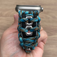 Lade das Bild in den Galerie-Viewer, Paracord Watch Band compatible with Apple Watch Series 1, 2, 3, 4, 5, 6, 7, 8, 9, Ultra, Ultra 2 & SE (watch not included)