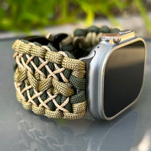 Lade das Bild in den Galerie-Viewer, Paracord Watch Band compatible with Apple Watch Series 1, 2, 3, 4, 5, 6, 7, 8, 9, 10, Ultra, Ultra 2 & SE (watch not included)