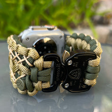 Lade das Bild in den Galerie-Viewer, Paracord Watch Band compatible with Apple Watch Series 1, 2, 3, 4, 5, 6, 7, 8, 9, 10, Ultra, Ultra 2 & SE (watch not included)