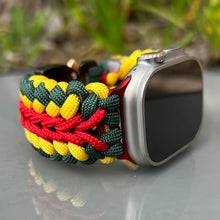 Cargar imagen en el visor de la galería, Paracord Watch Band compatible with Apple Watch Series 1, 2, 3, 4, 5, 6, 7, 8, 9, Ultra, Ultra 2 & SE (watch not included)