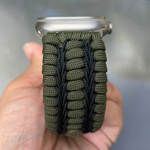 Cargar imagen en el visor de la galería, Paracord Watch Band compatible with Apple Watch Series 1, 2, 3, 4, 5, 6, 7, 8, 9, Ultra, Ultra 2 & SE (watch not included)