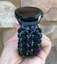 Load image into Gallery viewer, Paracord Watchband compatible with Samsung Galaxy Watch 3, Galaxy Watch 4, Galaxy Watch 5, Galaxy Watch 6 (watch not included)