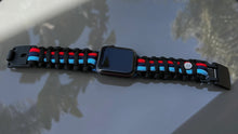 Cargar imagen en el visor de la galería, Paracord Watch Band compatible with Apple Watch Series 1, 2, 3, 4, 5, 6, 7 & SE (watch not included)