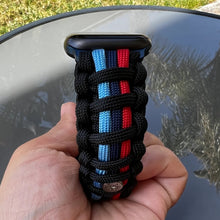 Cargar imagen en el visor de la galería, Paracord Watch Band compatible with Apple Watch Series 1, 2, 3, 4, 5, 6, 7 & SE (watch not included)