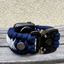 Load image into Gallery viewer, Personalized Paracord Watch Band for Apple Watch Series 1-11, Ultra, Ultra 2, Ultra 3, and SE (watch not included).