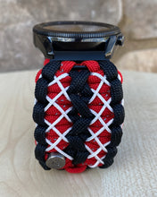 Load image into Gallery viewer, Paracord Watchband compatible with Samsung Galaxy Watch 3, Galaxy Watch 4, Galaxy Watch 5, Galaxy Watch 6 (watch not included)