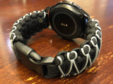 Load image into Gallery viewer, Samsung Galaxy Watch Band, Galaxy 42mm, Galaxy 46mm, Gear S3 Frontier, Gear S3 Classic, Gear Sport, 550 Paracord Watch Band.