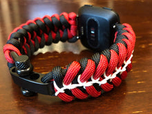 Lade das Bild in den Galerie-Viewer, Paracord Watch Band compatible with Fitbit Versa 1, Versa Lite, Versa 2, Versa 3, Versa 4, Sense, Sense 2 (watch not included).