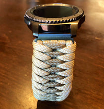 Load image into Gallery viewer, Samsung Galaxy Watch Band, Galaxy 42mm, Galaxy 46mm, Gear S3 Frontier, Gear S3 Classic, Gear Sport, 550 Paracord Watch Band.