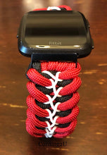 Lade das Bild in den Galerie-Viewer, Paracord Watch Band compatible with Fitbit Versa 1, Versa Lite, Versa 2, Versa 3, Versa 4, Sense, Sense 2 (watch not included).