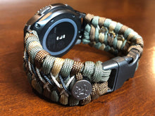 Load image into Gallery viewer, Samsung Galaxy Watch Band, Galaxy 42mm, Galaxy 46mm, Gear S3 Frontier, Gear S3 Classic, Gear Sport, 550 Paracord Watch Band.