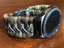 Load image into Gallery viewer, Samsung Galaxy Watch Band, Galaxy 42mm, Galaxy 46mm, Gear S3 Frontier, Gear S3 Classic, Gear Sport, 550 Paracord Watch Band.