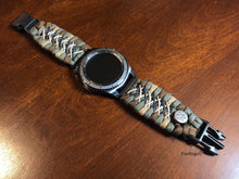 Load image into Gallery viewer, Samsung Galaxy Watch Band, Galaxy 42mm, Galaxy 46mm, Gear S3 Frontier, Gear S3 Classic, Gear Sport, 550 Paracord Watch Band.