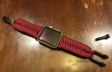 Charger l'image dans la galerie, Paracord Watch Band compatible with Apple Watch Series 1, 2, 3, 4, 5, 6, 7, 8, Ultra & SE (watch not included)