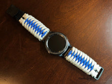 Load image into Gallery viewer, Samsung Galaxy Watch Band, Galaxy 42mm, Galaxy 46mm, Gear S3 Frontier, Gear S3 Classic, Gear Sport, 550 Paracord Watch Band.