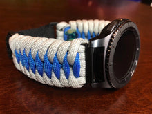 Load image into Gallery viewer, Samsung Galaxy Watch Band, Galaxy 42mm, Galaxy 46mm, Gear S3 Frontier, Gear S3 Classic, Gear Sport, 550 Paracord Watch Band.