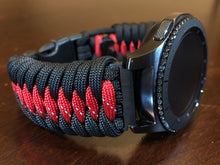 Load image into Gallery viewer, Samsung Galaxy Watch Band, Galaxy 42mm, Galaxy 46mm, Gear S3 Frontier, Gear S3 Classic, Gear Sport, 550 Paracord Watch Band.