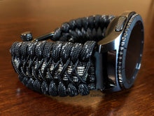 Load image into Gallery viewer, Samsung Galaxy Watch Band, Galaxy 42mm, Galaxy 46mm, Gear S3 Frontier, Gear S3 Classic, Gear Sport, 550 Paracord Watch Band.