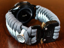 Load image into Gallery viewer, Samsung Galaxy Watch Band, Galaxy 42mm, Galaxy 46mm, Gear S3 Frontier, Gear S3 Classic, Gear Sport, 550 Paracord Watch Band.