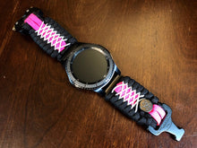 Load image into Gallery viewer, Samsung Galaxy Watch Band, Galaxy 42mm, Galaxy 46mm, Gear S3 Frontier, Gear S3 Classic, Gear Sport, 550 Paracord Watch Band.