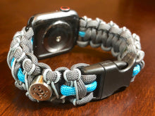 Lade das Bild in den Galerie-Viewer, Paracord Watch Band compatible with Apple Watch Series 1, 2, 3, 4, 5, 6, 7 & SE (watch not included)