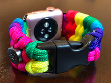 Lade das Bild in den Galerie-Viewer, Paracord Watch Band compatible with Apple Watch Series 1, 2, 3, 4, 5, 6, 7, 8, Ultra & SE (watch not included)