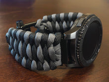 Load image into Gallery viewer, Samsung Galaxy Watch Band, Galaxy 42mm, Galaxy 46mm, Gear S3 Frontier, Gear S3 Classic, Gear Sport, 550 Paracord Watch Band.