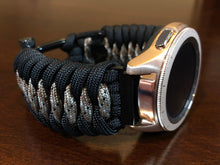 Load image into Gallery viewer, Samsung Galaxy Watch Band, Galaxy 42mm, Galaxy 46mm, Gear S3 Frontier, Gear S3 Classic, Gear Sport, 550 Paracord Watch Band.