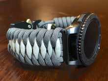 Load image into Gallery viewer, Samsung Galaxy Watch Band, Galaxy 42mm, Galaxy 46mm, Gear S3 Frontier, Gear S3 Classic, Gear Sport, 550 Paracord Watch Band.