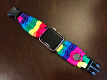 Lade das Bild in den Galerie-Viewer, Paracord Watch Band compatible with Apple Watch Series 1, 2, 3, 4, 5, 6, 7, 8, Ultra & SE (watch not included)