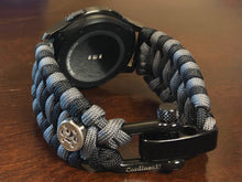 Load image into Gallery viewer, Samsung Galaxy Watch Band, Galaxy 42mm, Galaxy 46mm, Gear S3 Frontier, Gear S3 Classic, Gear Sport, 550 Paracord Watch Band.