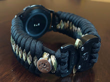 Load image into Gallery viewer, Samsung Galaxy Watch Band, Galaxy 42mm, Galaxy 46mm, Gear S3 Frontier, Gear S3 Classic, Gear Sport, 550 Paracord Watch Band.