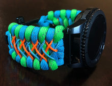 Load image into Gallery viewer, Samsung Galaxy Watch Band, Galaxy 42mm, Galaxy 46mm, Gear S3 Frontier, Gear S3 Classic, Gear Sport, 550 Paracord Watch Band.