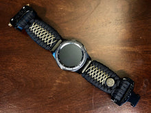 Load image into Gallery viewer, Samsung Galaxy Watch Band, Galaxy 42mm, Galaxy 46mm, Gear S3 Frontier, Gear S3 Classic, Gear Sport, 550 Paracord Watch Band.