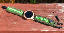 Load image into Gallery viewer, Samsung Galaxy Watch Band, Galaxy 42mm, Galaxy 46mm, Gear S3 Frontier, Gear S3 Classic, Gear Sport, 550 Paracord Watch Band.