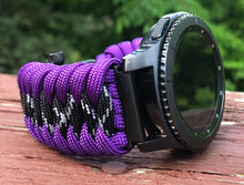 Load image into Gallery viewer, Samsung Galaxy Watch Band, Galaxy 42mm, Galaxy 46mm, Gear S3 Frontier, Gear S3 Classic, Gear Sport, 550 Paracord Watch Band.