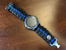 Load image into Gallery viewer, Samsung Galaxy Watch Band, Galaxy 42mm, Galaxy 46mm, Gear S3 Frontier, Gear S3 Classic, Gear Sport, 550 Paracord Watch Band.
