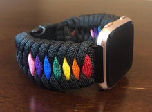 Lade das Bild in den Galerie-Viewer, Paracord Watch Band compatible with Fitbit Versa 1, Versa Lite, Versa 2, Versa 3, Versa 4, Sense, Sense 2 (watch not included).