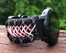 Lade das Bild in den Galerie-Viewer, Paracord Watch Band compatible with Garmin Approach S12, Approach S40, Approach S42, D2 Air, Vivoactive 3S, Vivoactive 3, Vivoactive 3 Music, Vivoactive 4S, Vivoactive 4, Venu, Venu 2S, Venu 2, Venu SQ, Venu Music (watch not included)