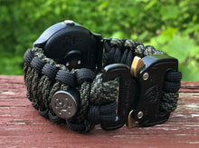 Load image into Gallery viewer, Paracord Watch Band compatible with Garmin Approach S12, Approach S40, Approach S42, D2 Air, Vivoactive 3S, Vivoactive 3, Vivoactive 3 Music, Vivoactive 4S, Vivoactive 4, Venu, Venu 2S, Venu 2, Venu SQ, Venu Music (watch not included)