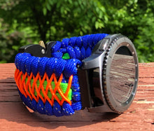 Load image into Gallery viewer, Samsung Galaxy Watch Band, Galaxy 42mm, Galaxy 46mm, Gear S3 Frontier, Gear S3 Classic, Gear Sport, 550 Paracord Watch Band.