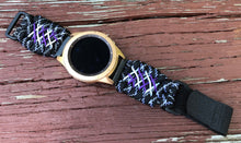 Load image into Gallery viewer, Samsung Galaxy Watch Band, Galaxy 42mm, Galaxy 46mm, Gear S3 Frontier, Gear S3 Classic, Gear Sport, 550 Paracord Watch Band.
