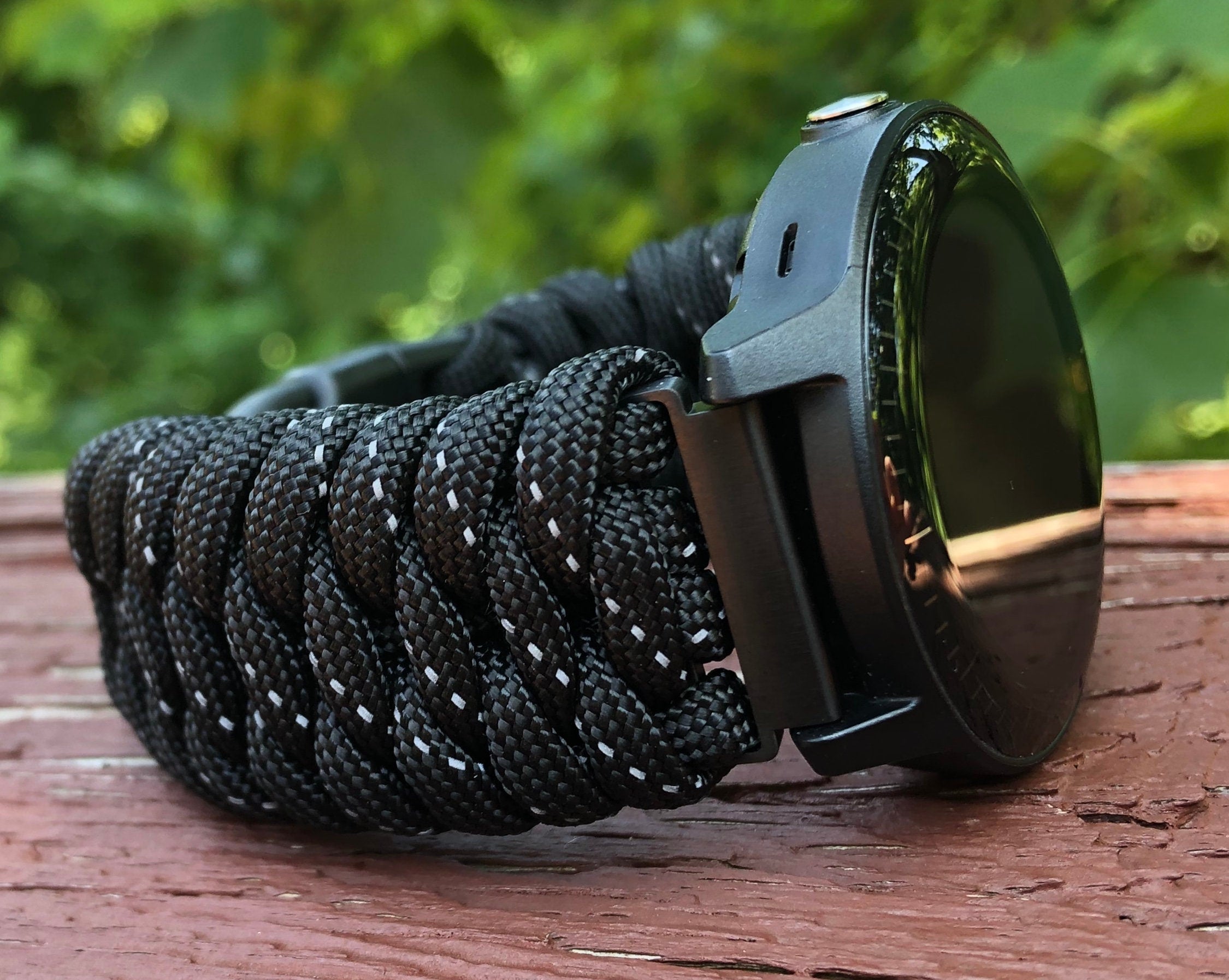 Paracord watch band compatible with Garmin Approach S12/S40/S42