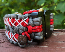 Charger l'image dans la galerie, Paracord Watch Band compatible with Apple Watch Series 1, 2, 3, 4, 5, 6, 7 & SE (watch not included)