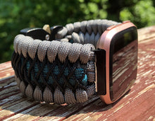 Lade das Bild in den Galerie-Viewer, Paracord Watch Band compatible with Fitbit Versa 1, Versa Lite, Versa 2, Versa 3, Versa 4, Sense, Sense 2 (watch not included).
