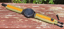 Load image into Gallery viewer, Samsung Galaxy Watch Band, Galaxy 42mm, Galaxy 46mm, Gear S3 Frontier, Gear S3 Classic, Gear Sport, 550 Paracord Watch Band.